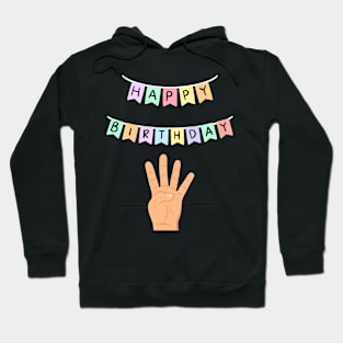 4 four birthday Hoodie